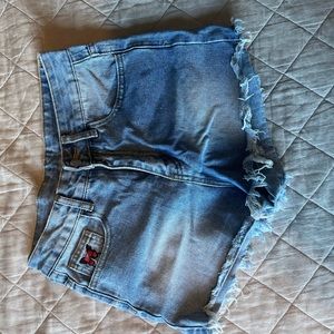 Blue Shorts with Butterfly on pockets